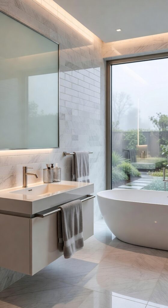 18 Silver and Gold Bathroom Ideas That Radiate Luxury