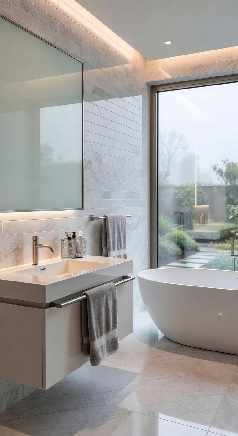 luxurious silver and gold bathrooms