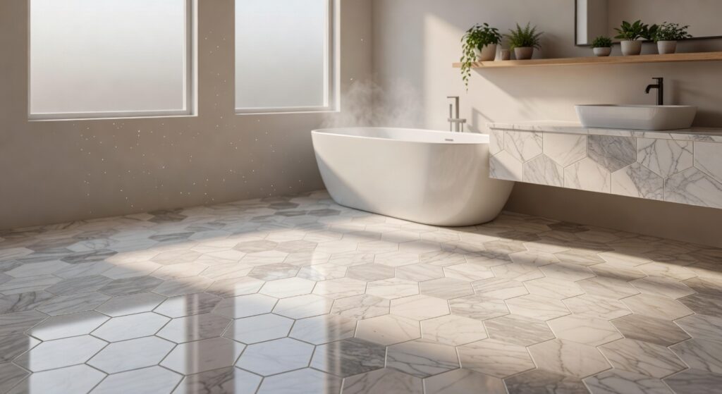 10 Best Marble Hexagon Bathroom Floor Tiles for 2026