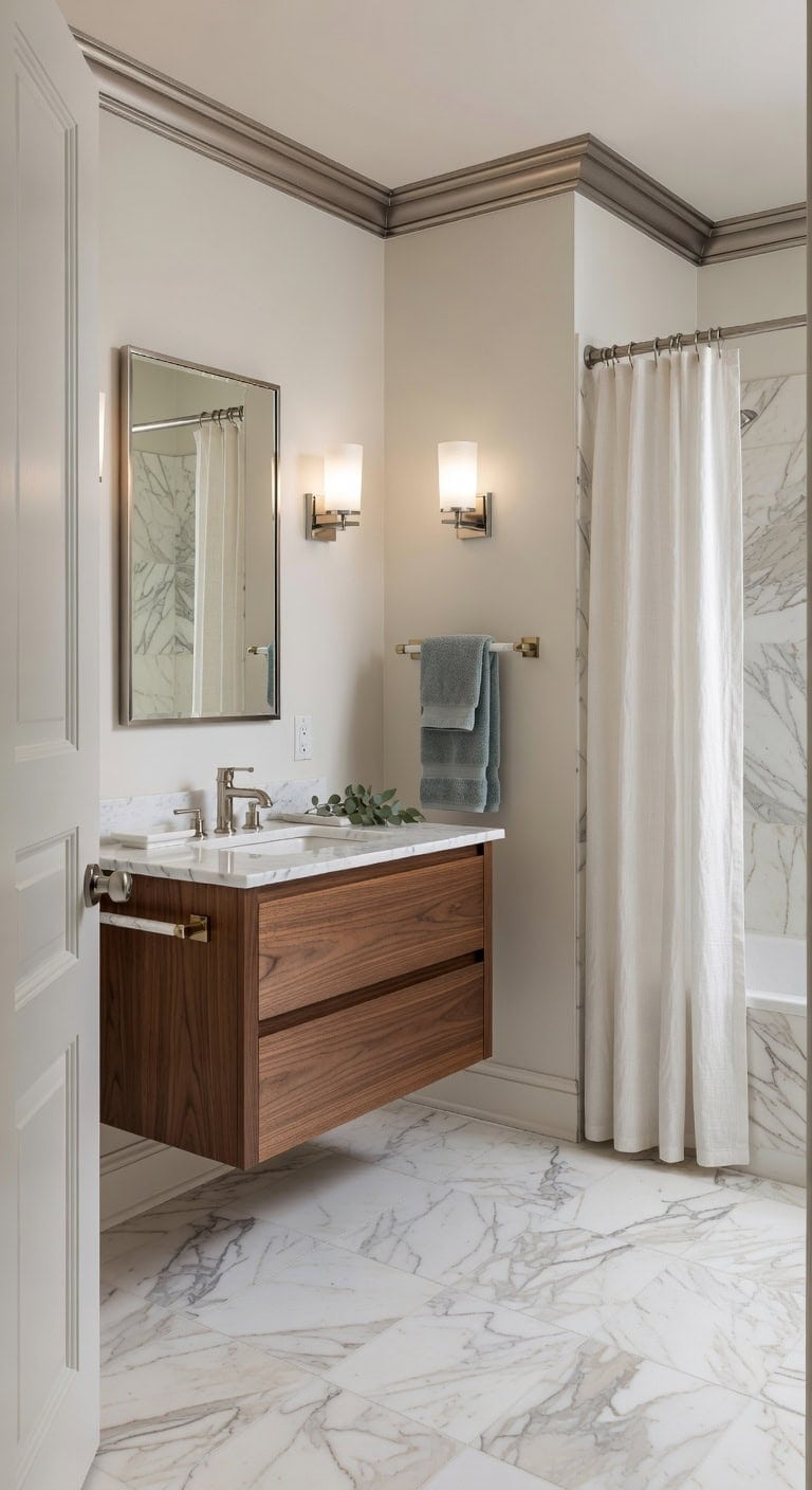 marble nickel porcelain spa like