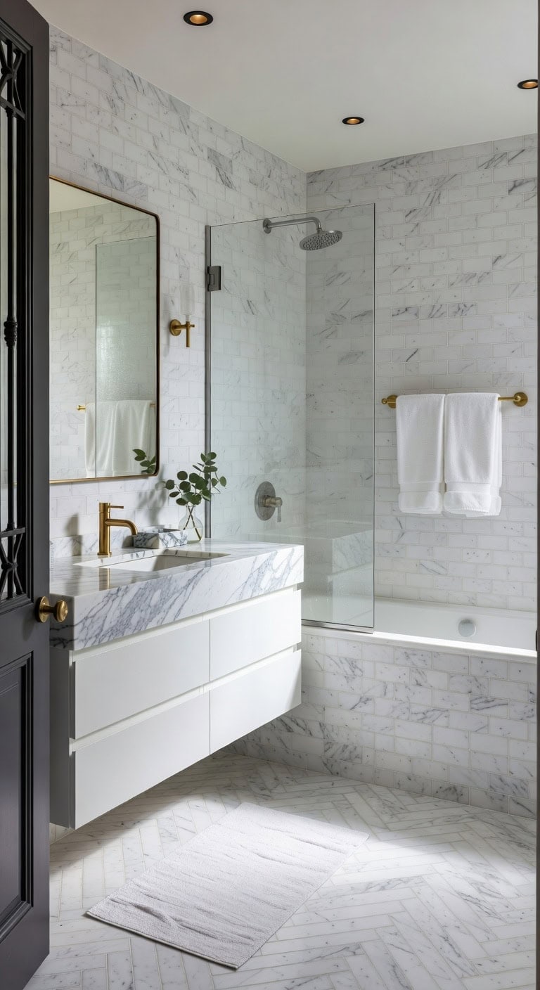 marble subway brass spa
