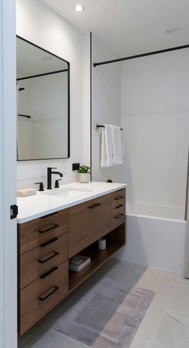 matte black quartz spa retreat