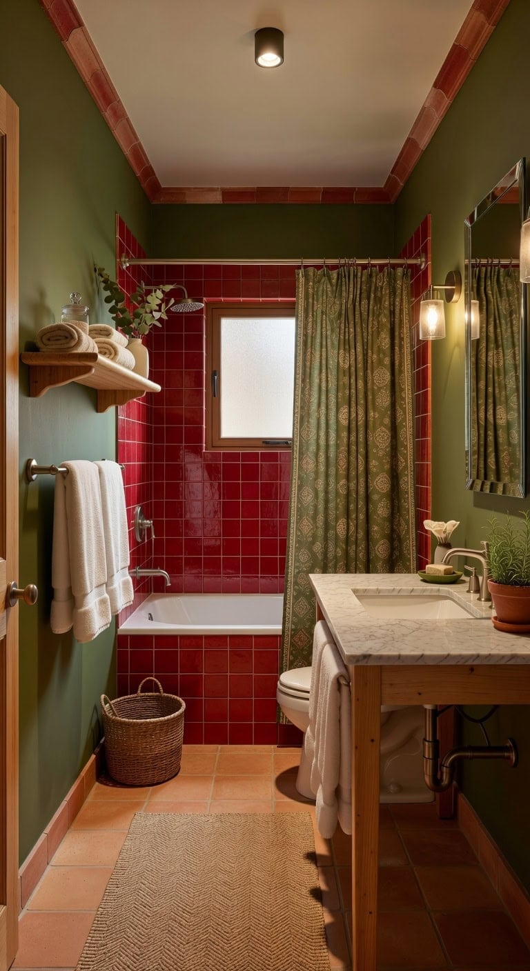 mediterranean olive and red