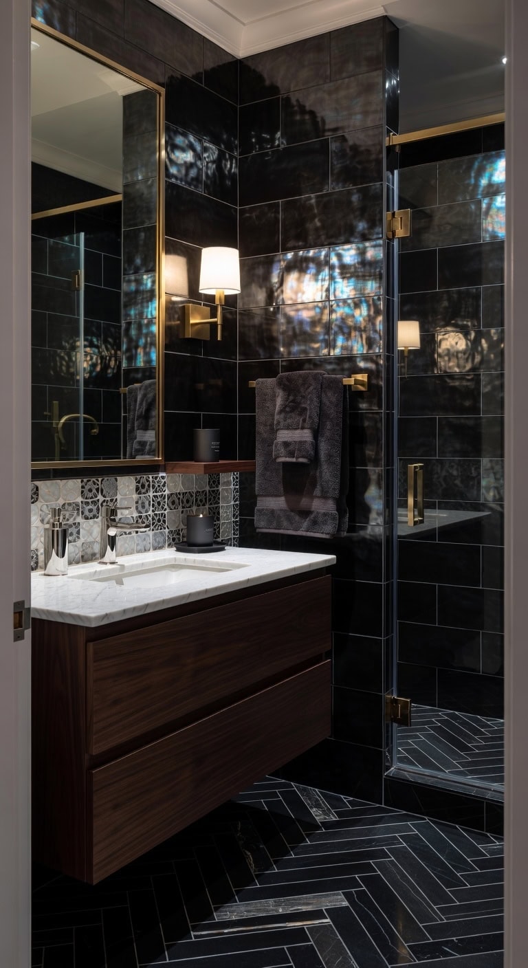 midnight opal luxury bathroom