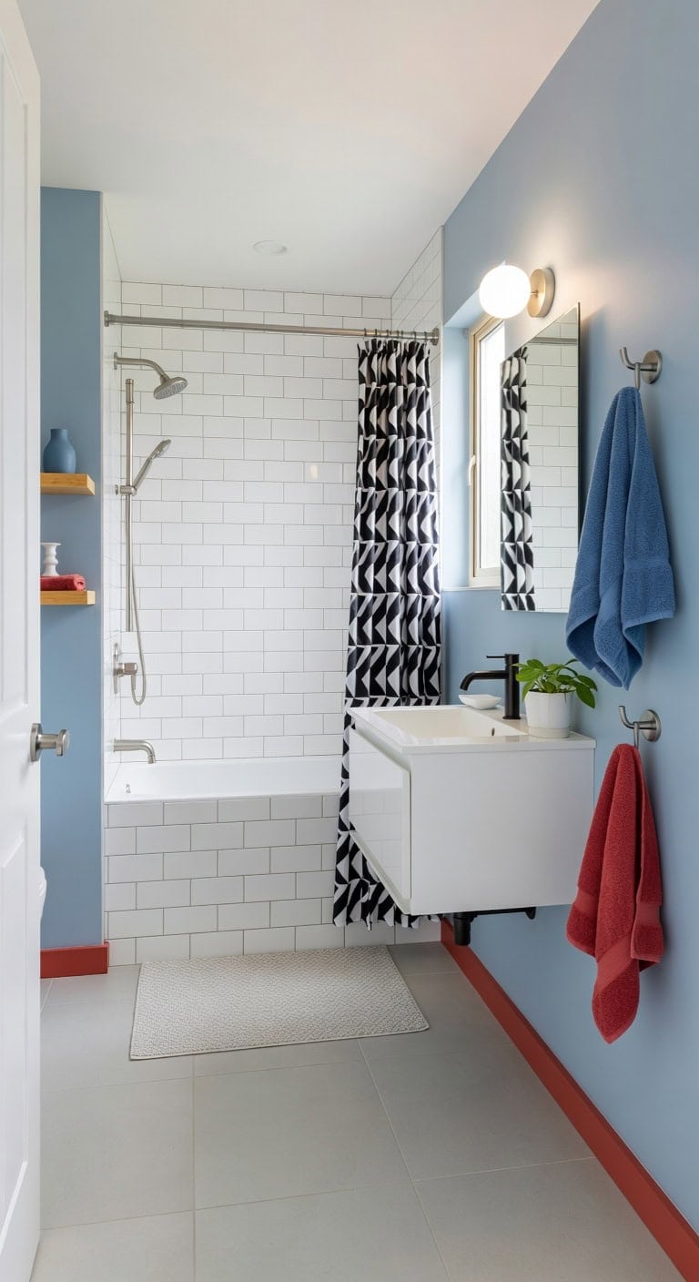 minimalist monochrome with accents