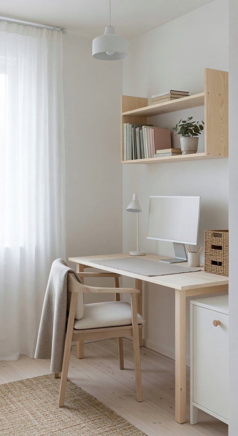minimalist scandinavian inspired calming natural