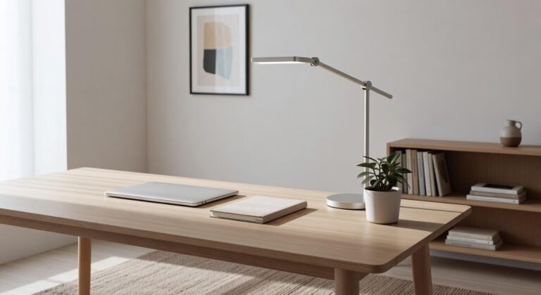 minimalist white led desk lamps