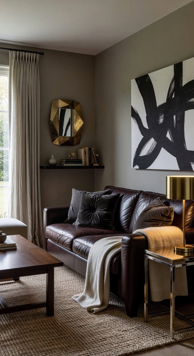 monochrome brass linen harmony