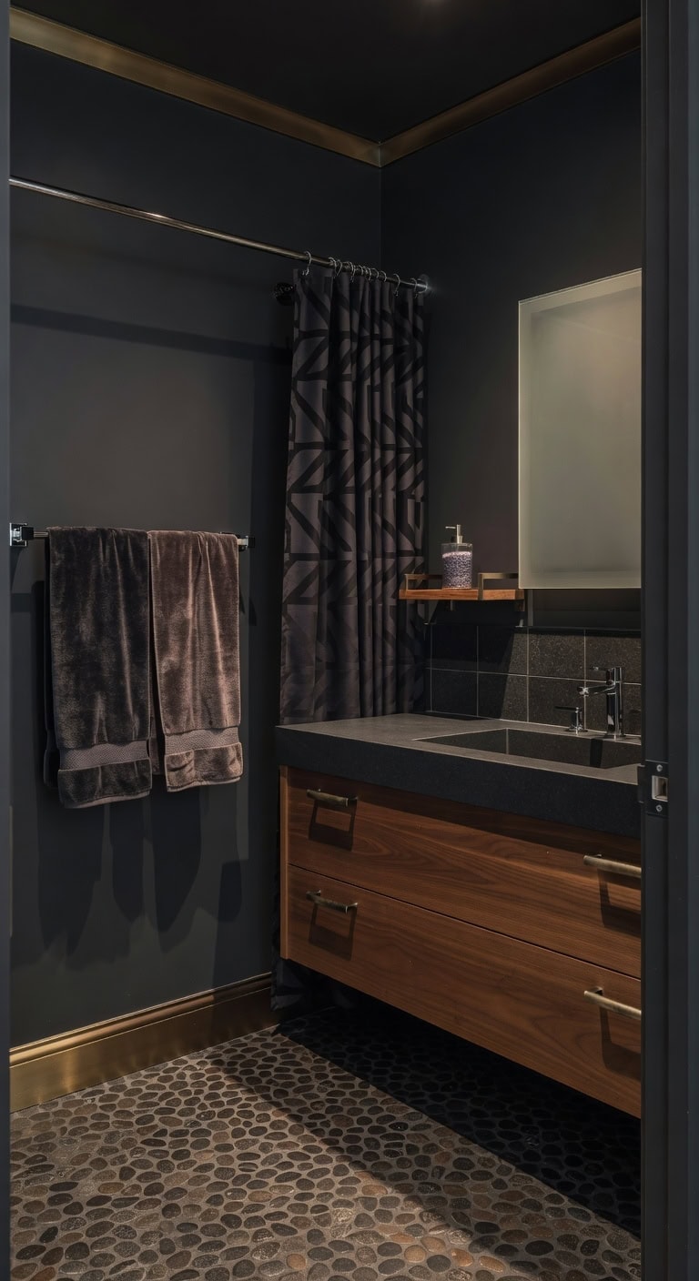 moody luxe pebble retreat