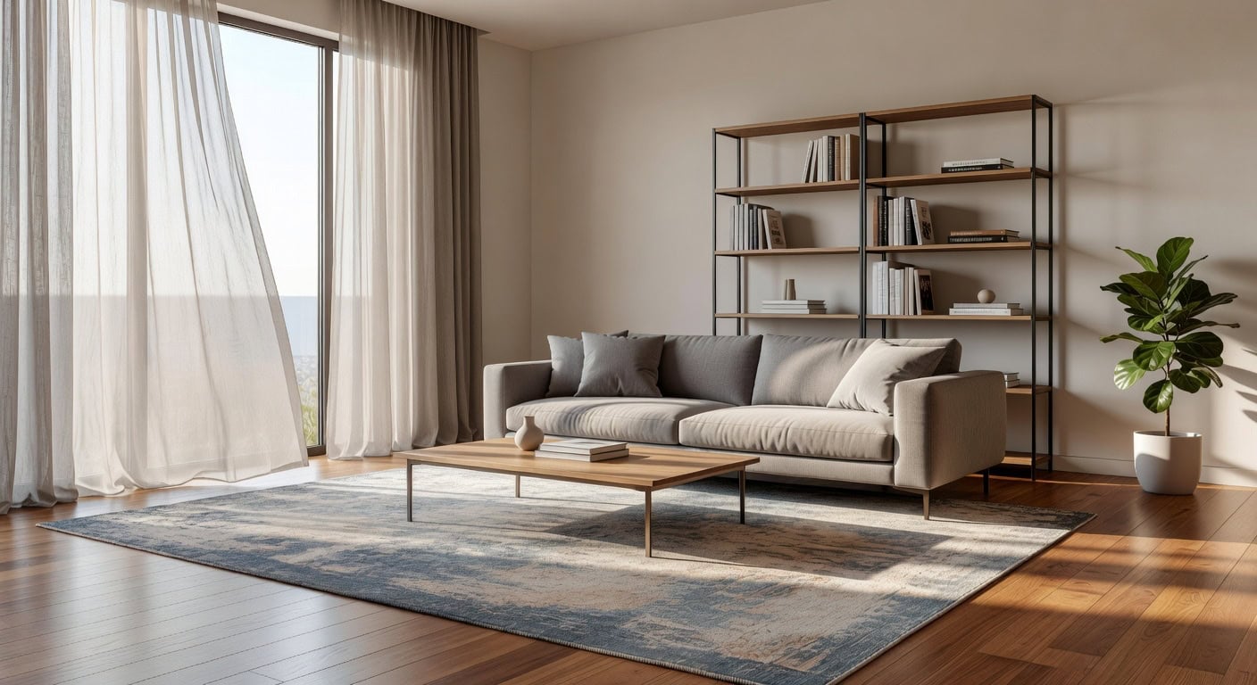 muted durable low pile machine washable