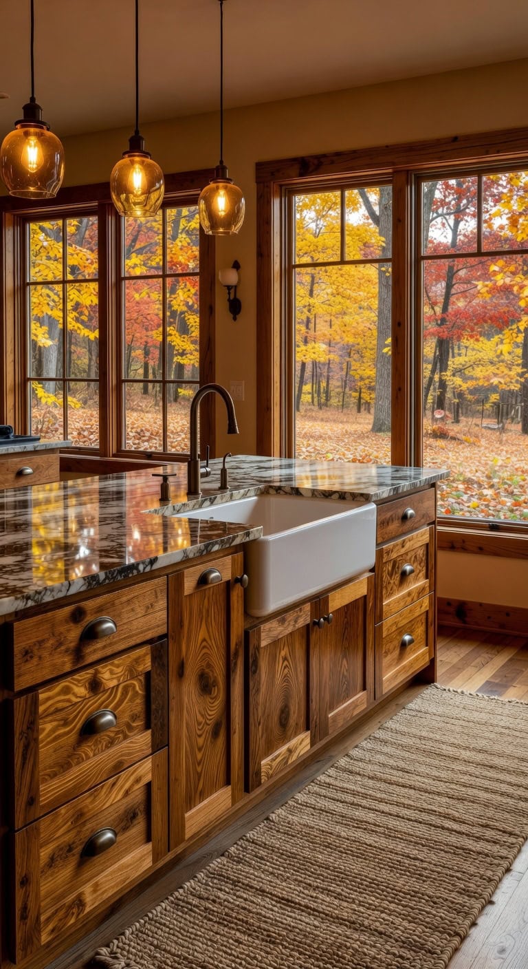 natural beauty knotty alder cabinets