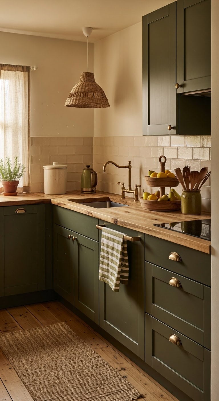 natural earthy rustic kitchen feel