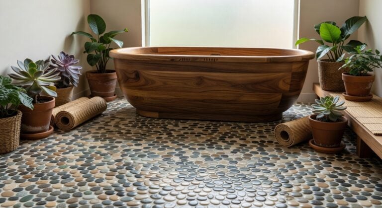 natural river pebble tiles