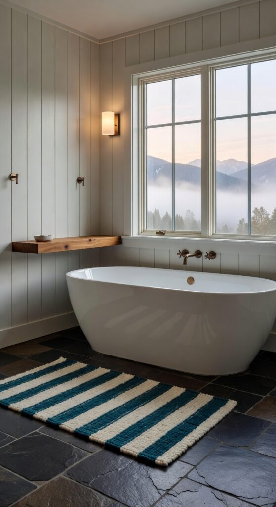 23 Stone Floor Bathroom Ideas That Add Character