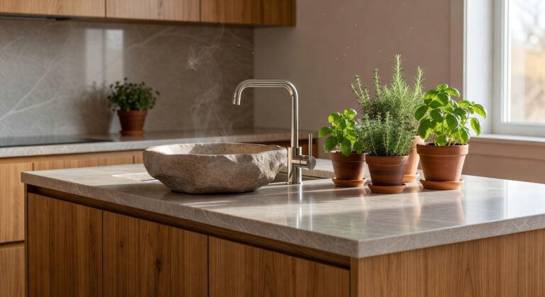 natural stone vessel sinks