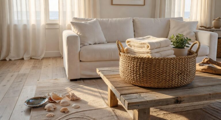 natural woven seagrass storage baskets