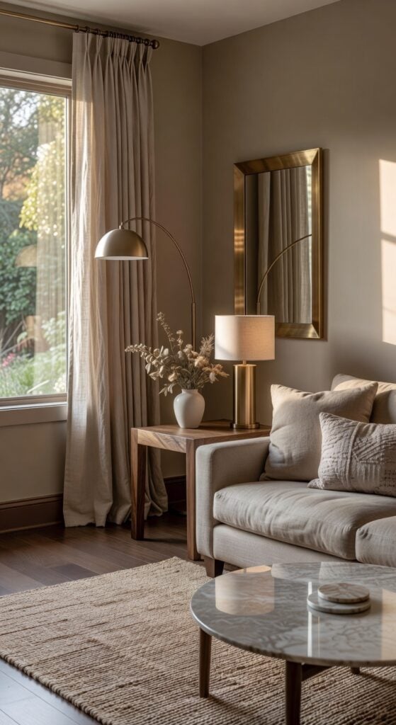 23 Brown and Green Living Room Designs for Nature-Inspired Harmony