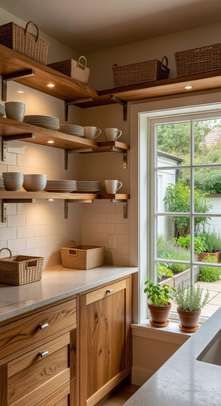 open kitchen cabinet design