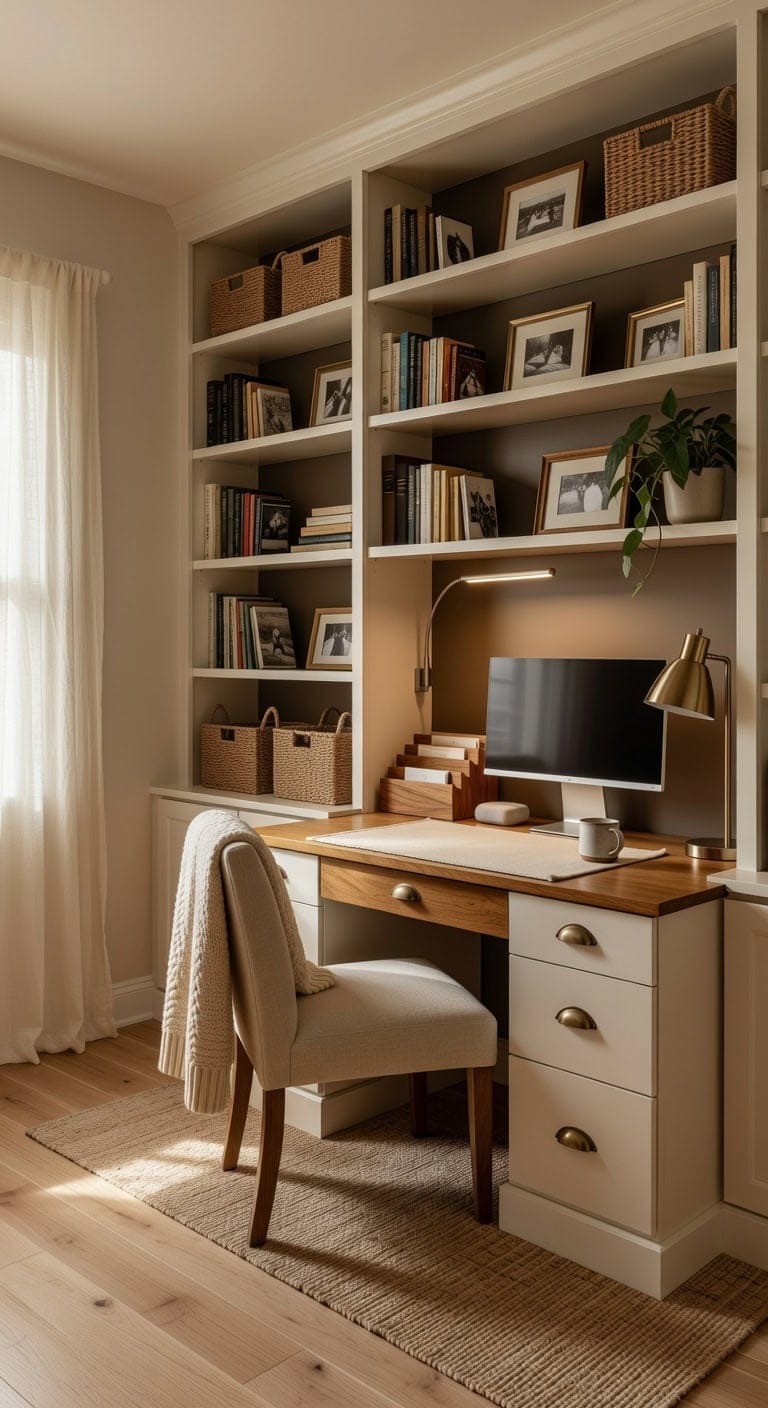 organized warm textured lived in