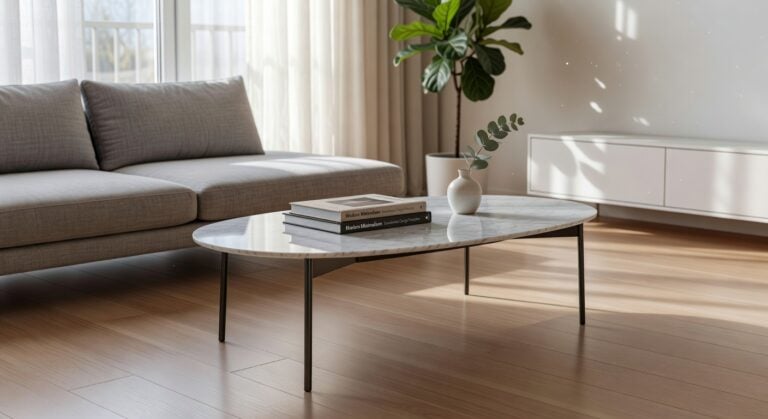 oval marble topped coffee tables trending