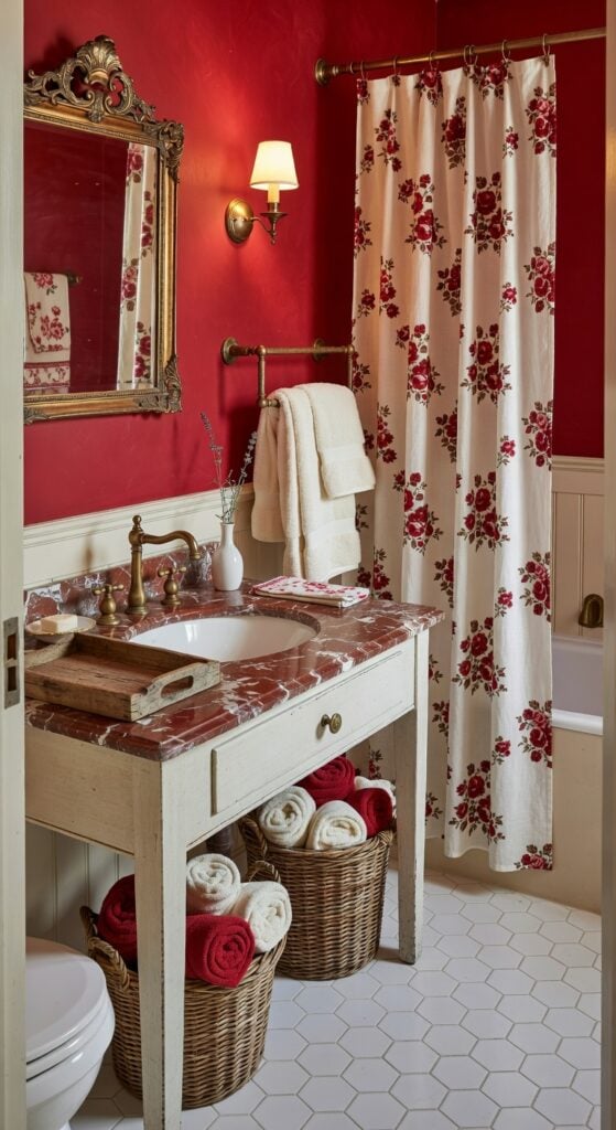 21 Red Bathroom Decor Ideas That Transform Spaces