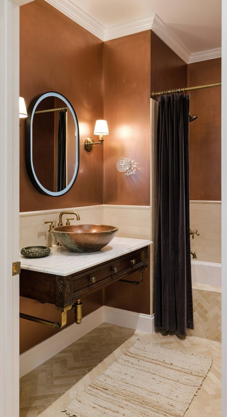 patina stone meets crystal