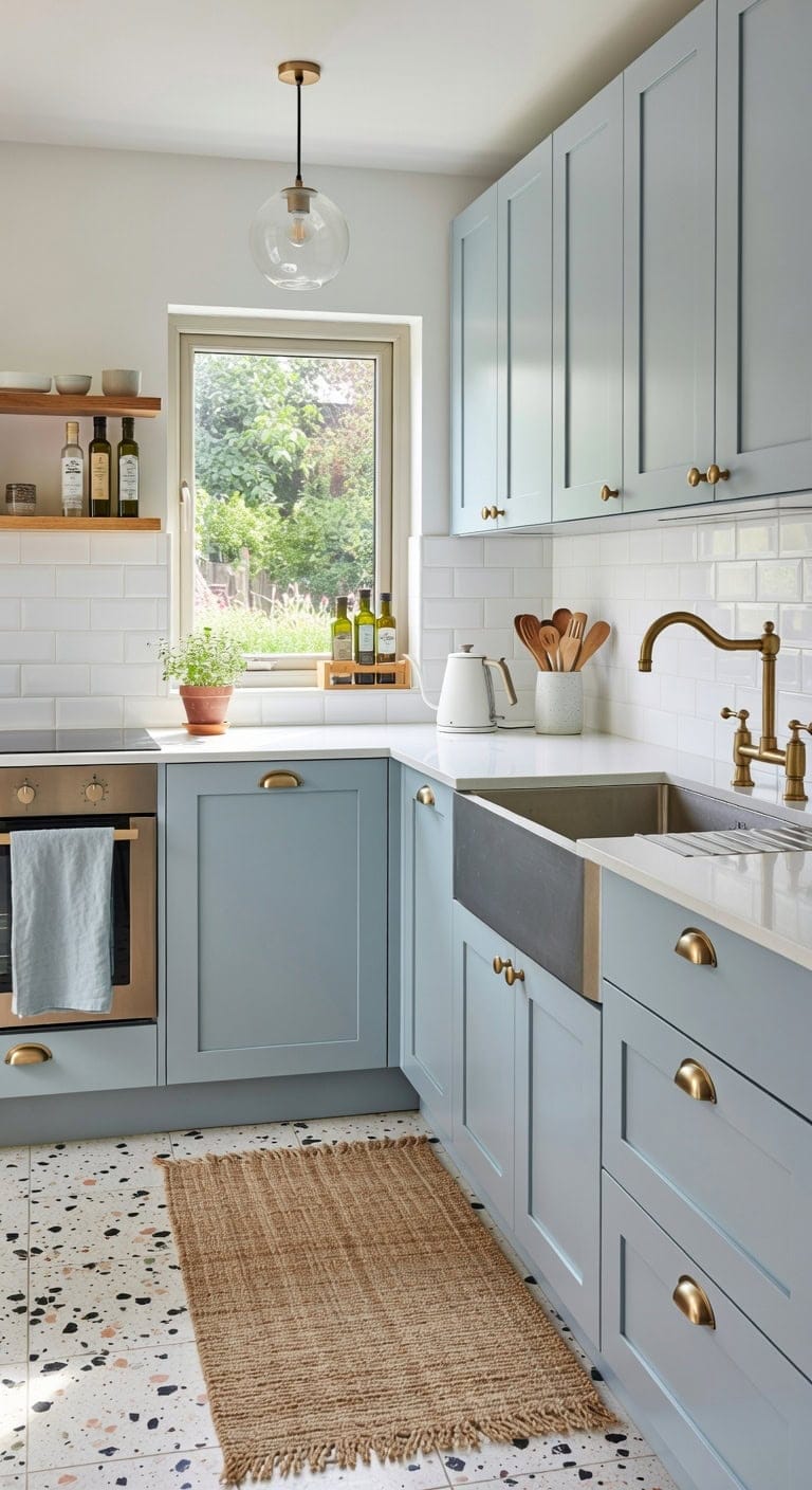 playful balanced retro modern kitchen aesthetic