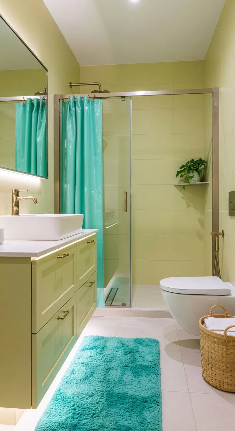 playful retro sanctuary with teal accents