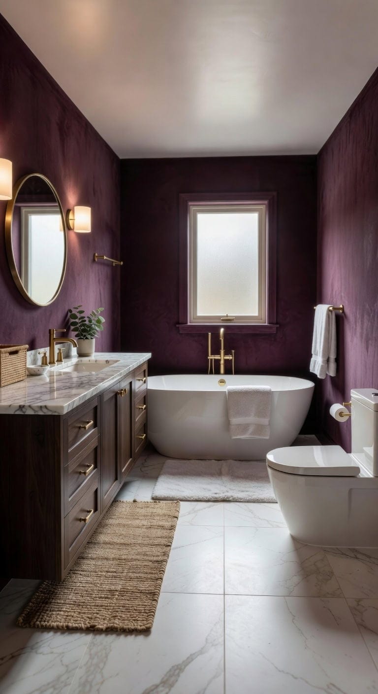 plush earthy elegant bathroom transformation