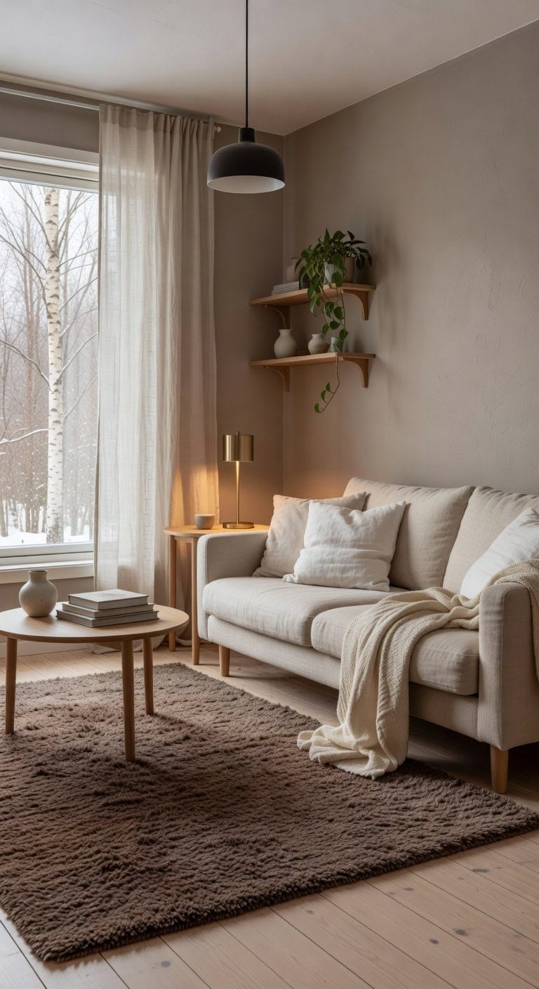 plush inviting scandinavian living rooms