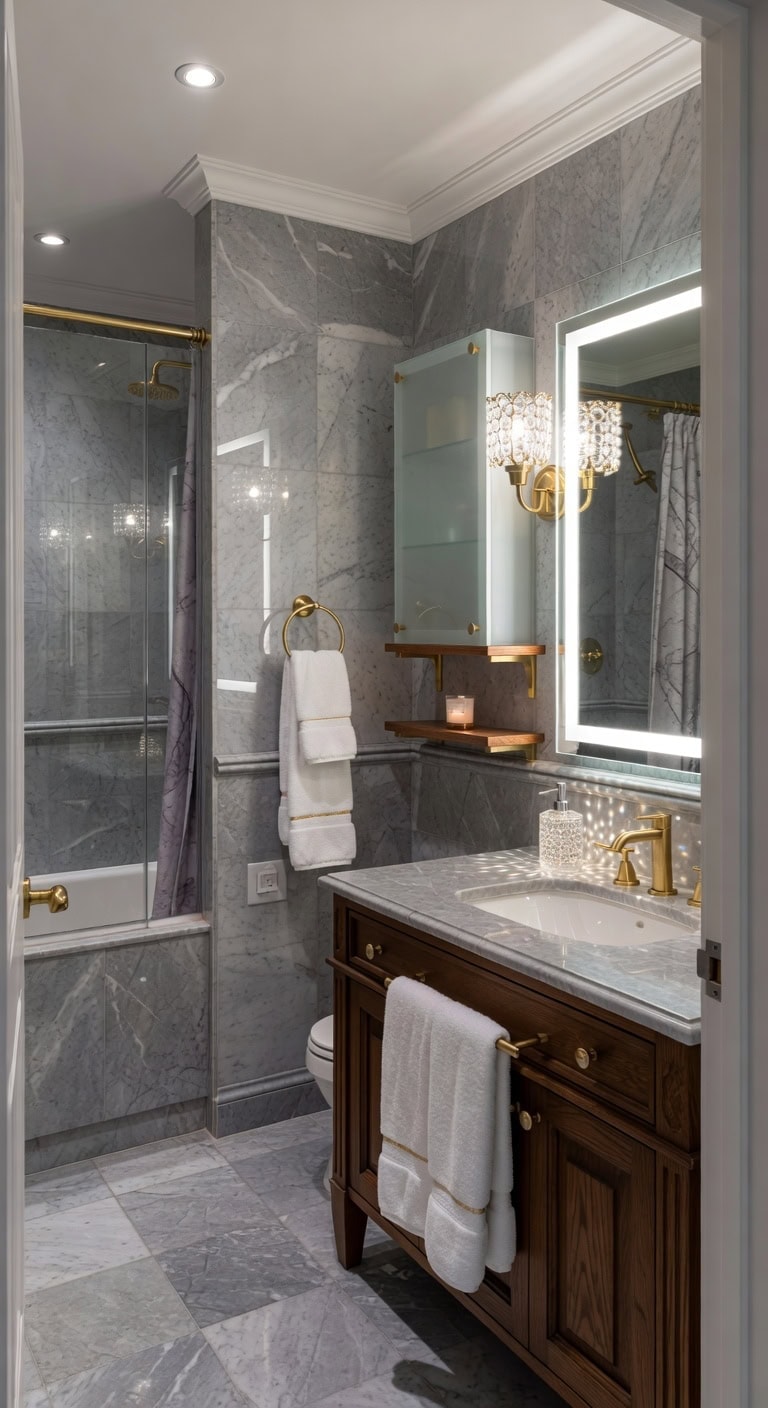 polished grey marble elegance