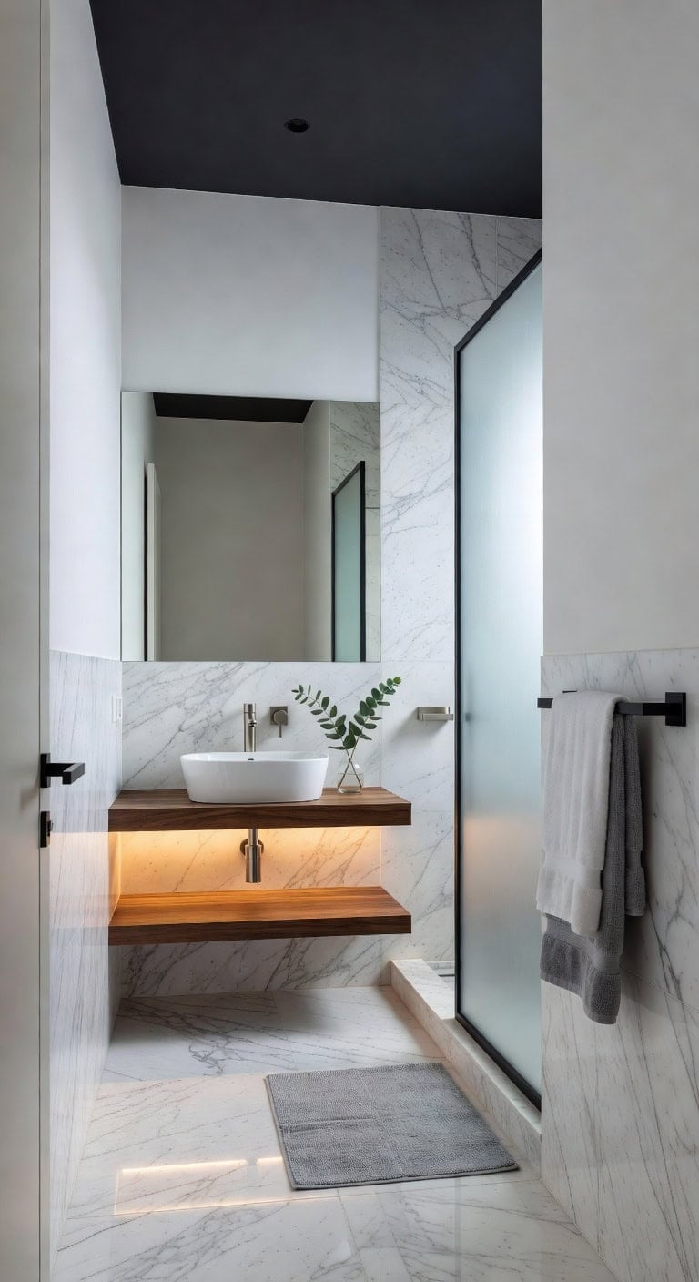 polished marble frosted zen