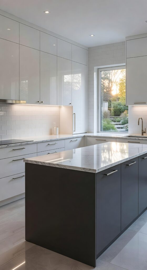 23 High Gloss Kitchen Cabinets Designs That Shine Beautifully