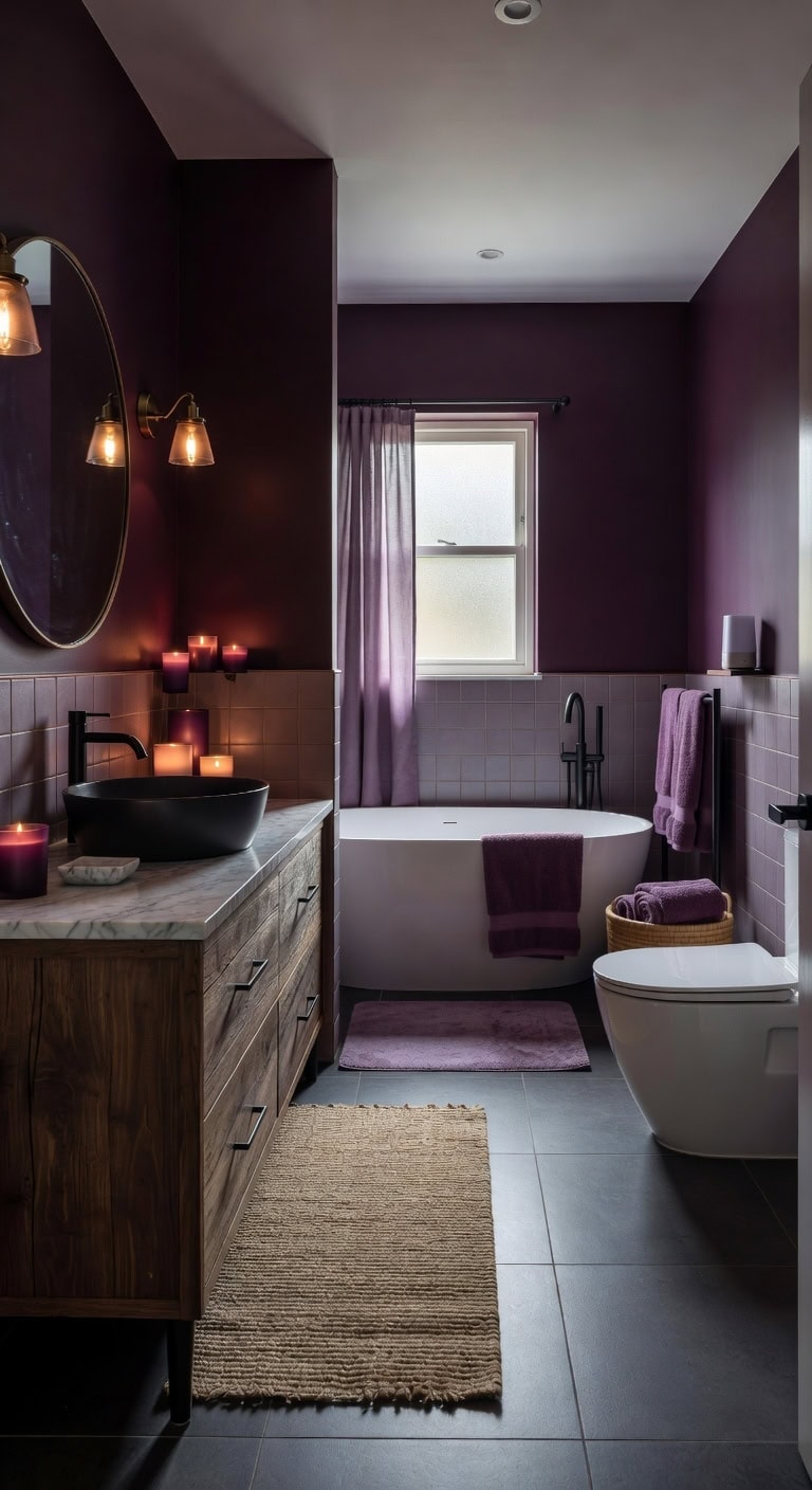relaxing plum infused spa sanctuary