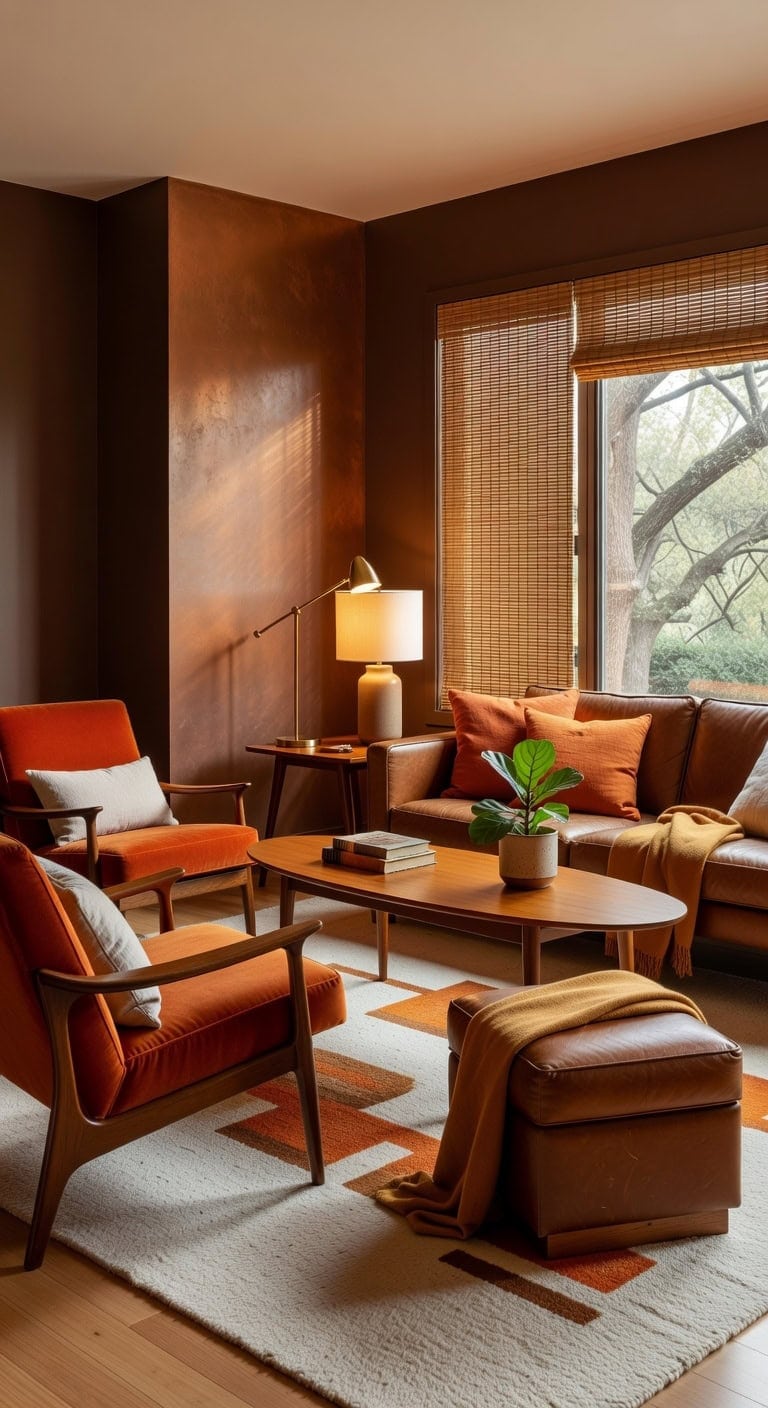 retro mid century minimalist cozy decor