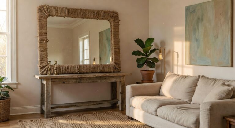 rope wrapped rectangular wall mirrors for 2026