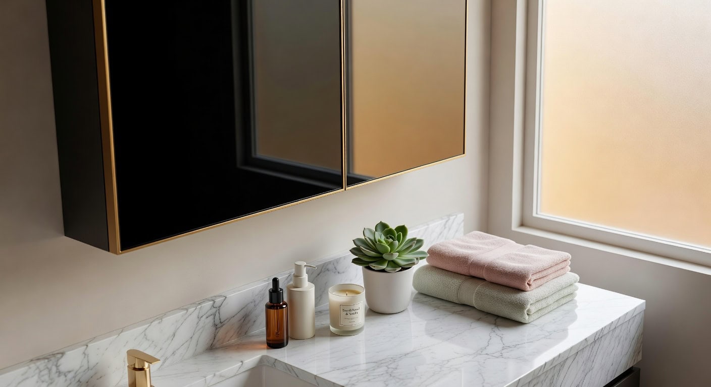 rust resistant mirror mounting adjustable shelves