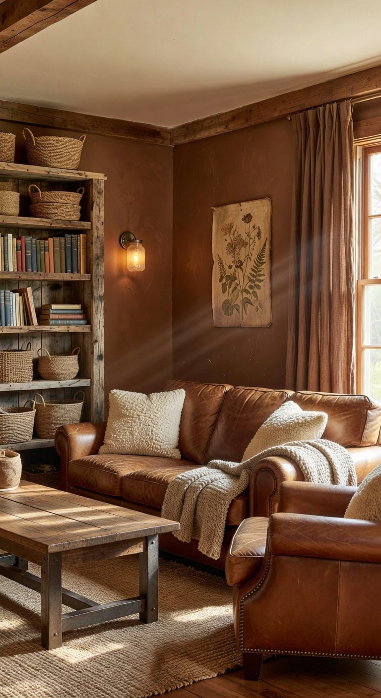 rustic farmhouse cozy natural textures