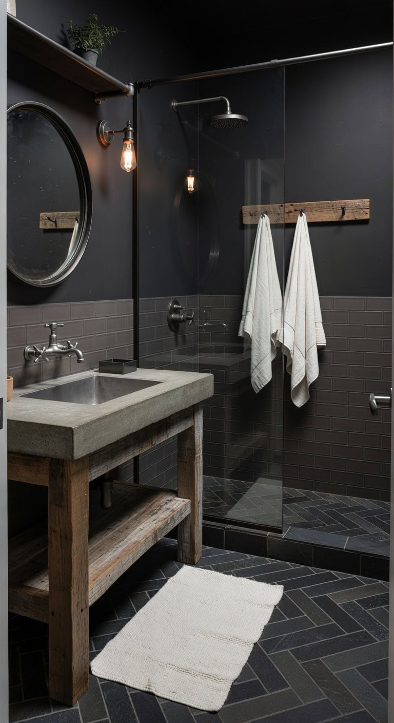 rustic industrial aged iron