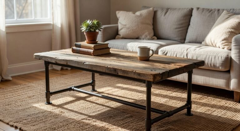 rustic industrial coffee tables trend