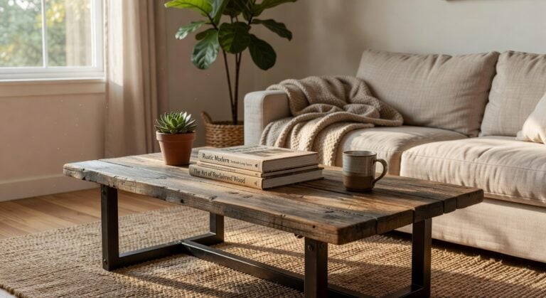 rustic reclaimed wood coffee tables