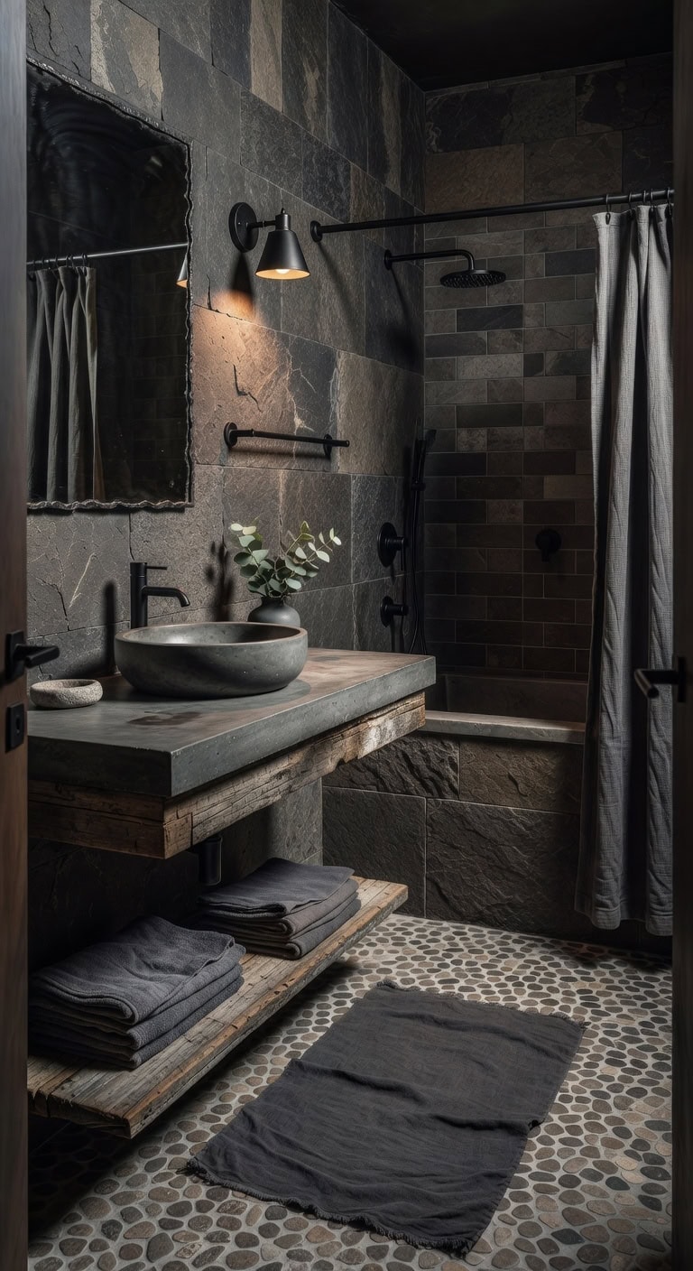 rustic slate spa retreat