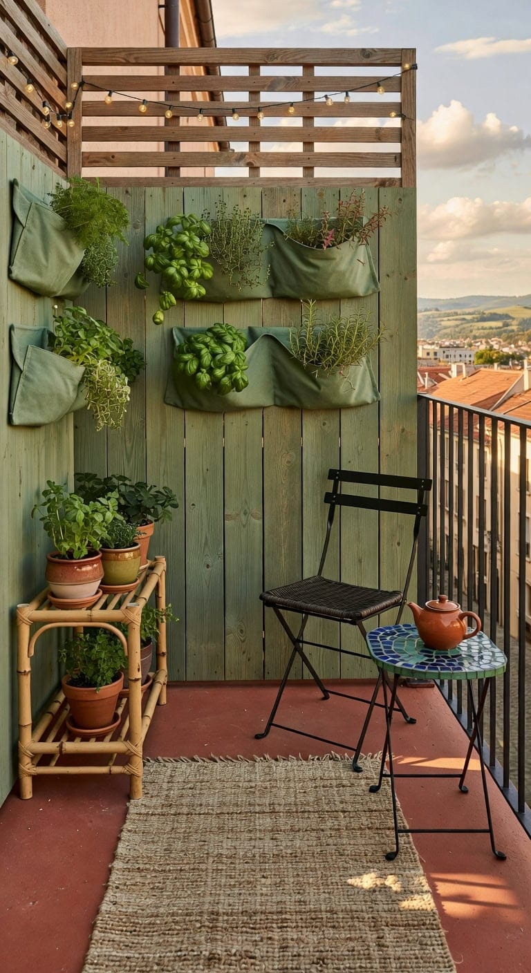 sage and terracotta herb nook