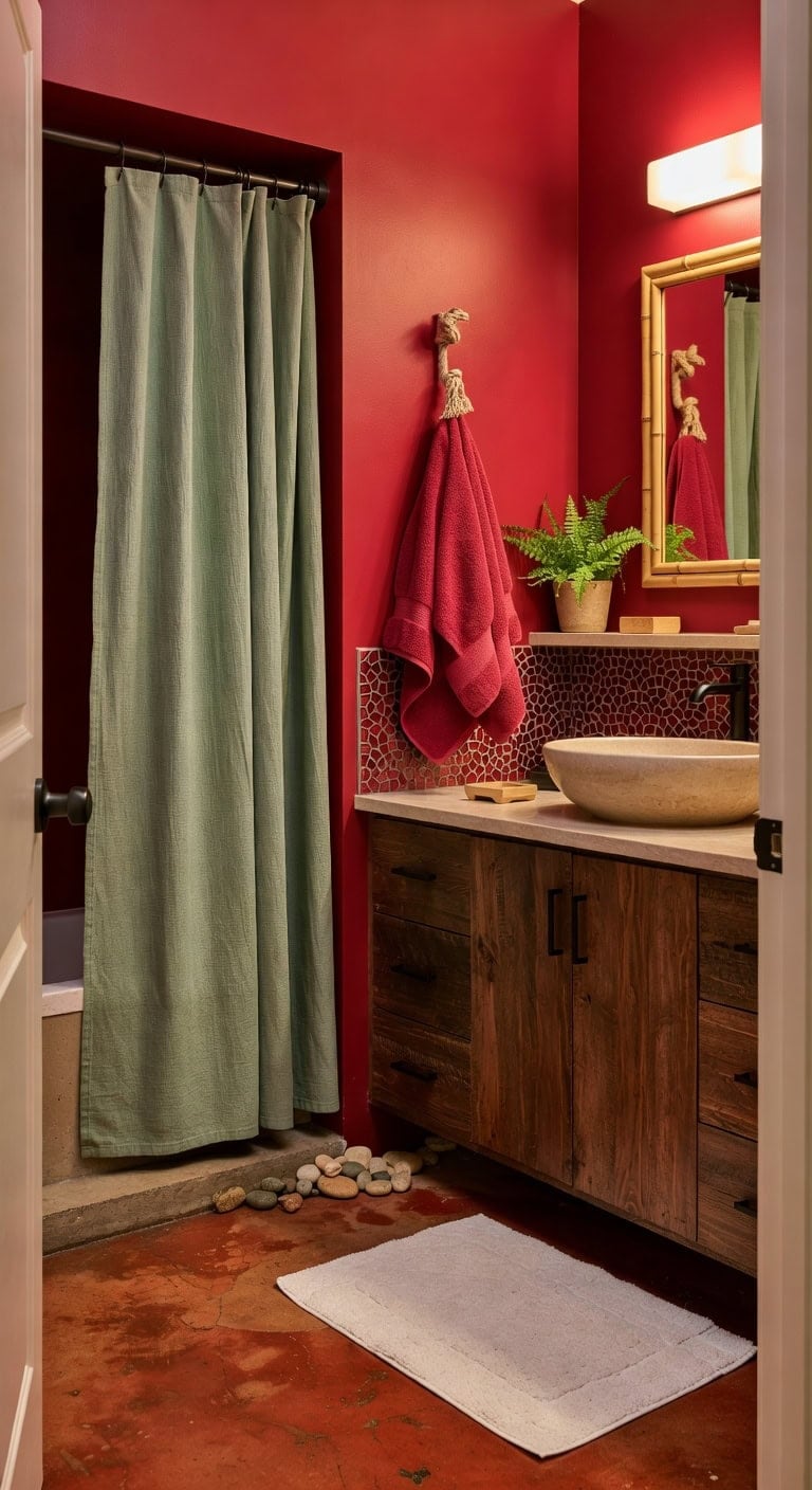 sage recycled bamboo bathroom
