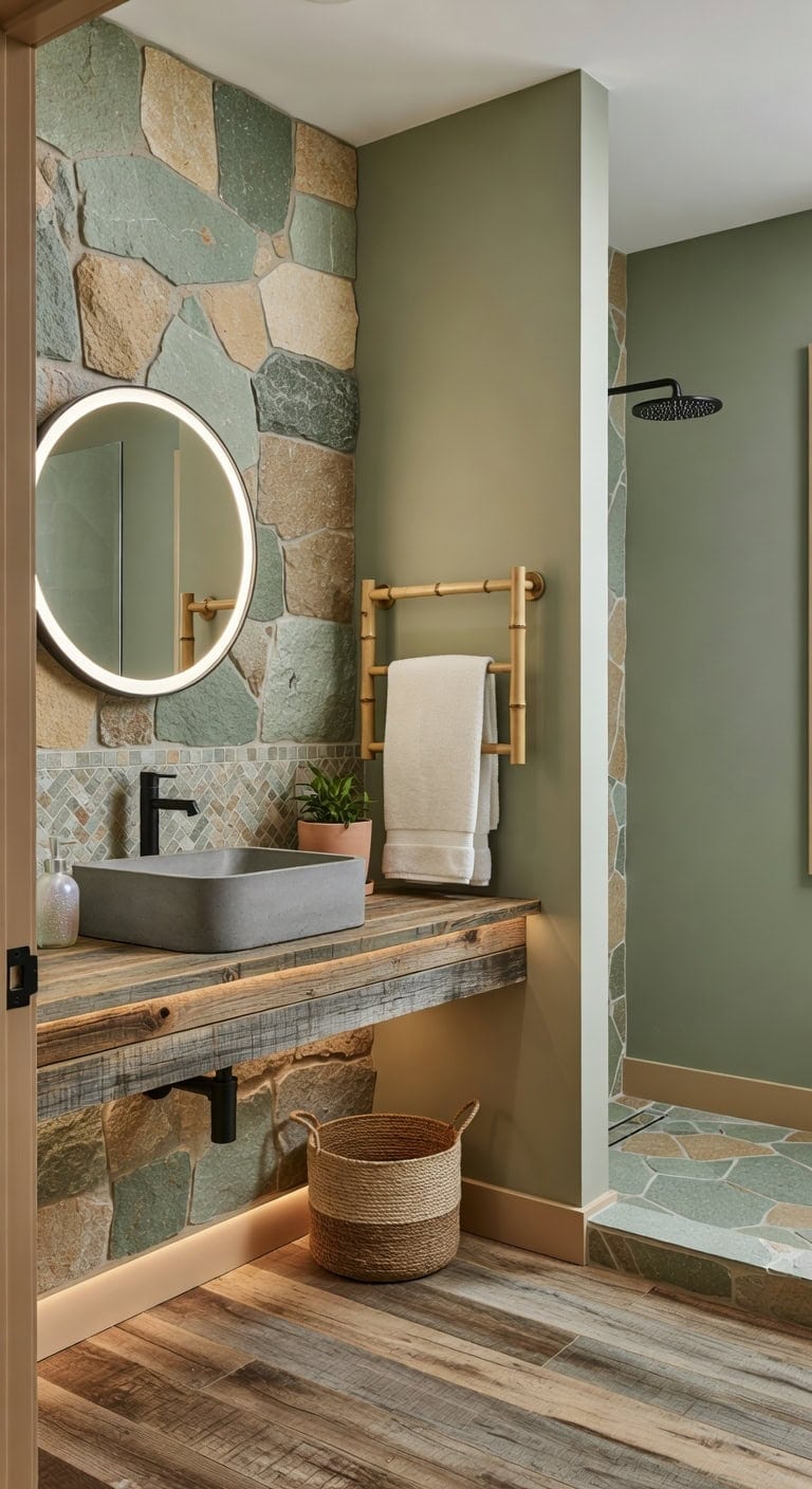 sage stone bamboo sustainable retreat