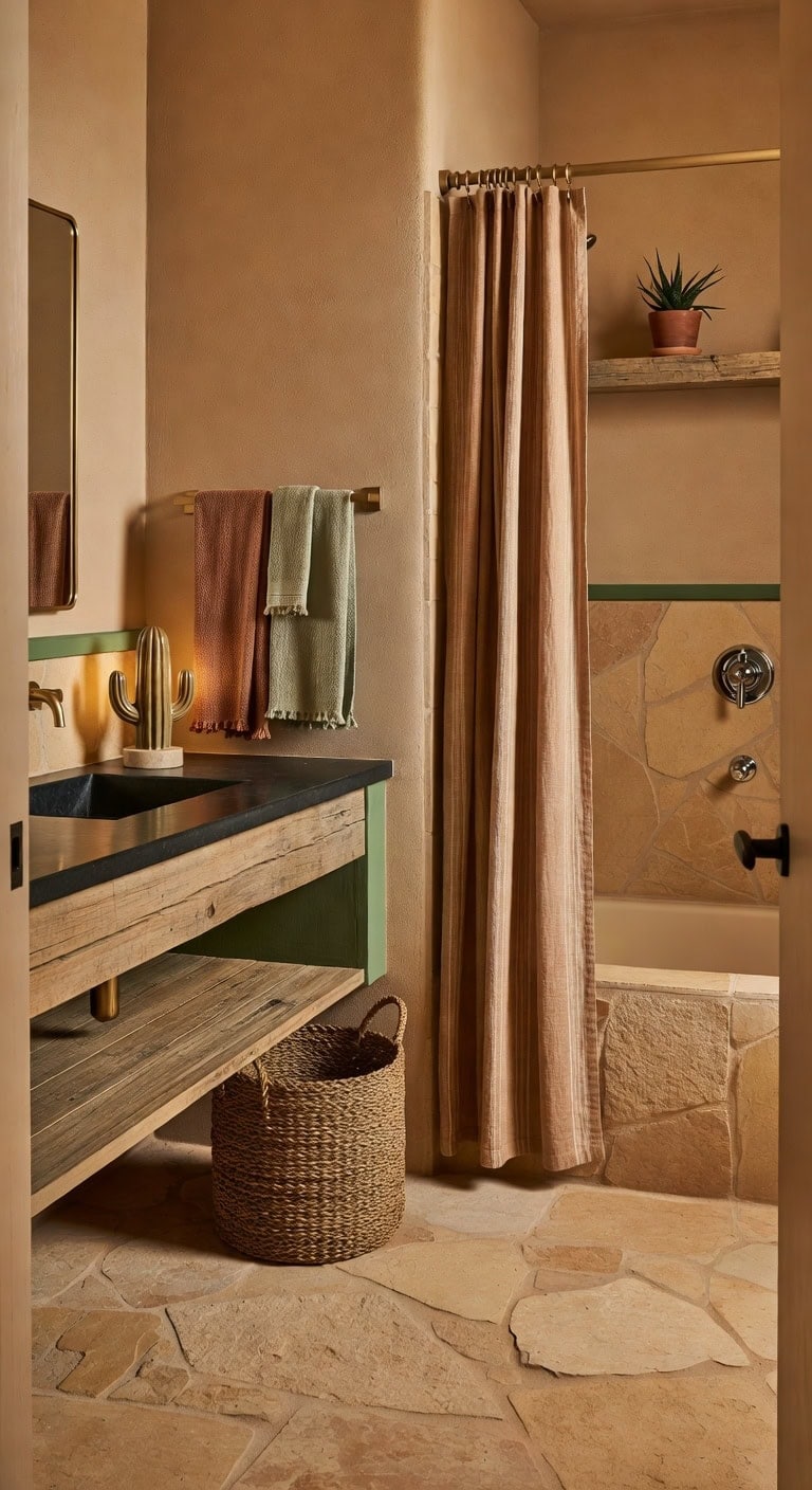 sandstone cactus earth tone retreat