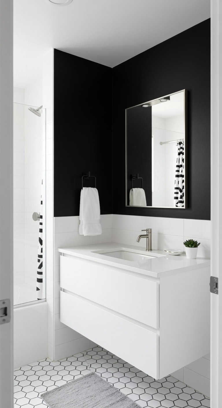 satin nickel matte black white