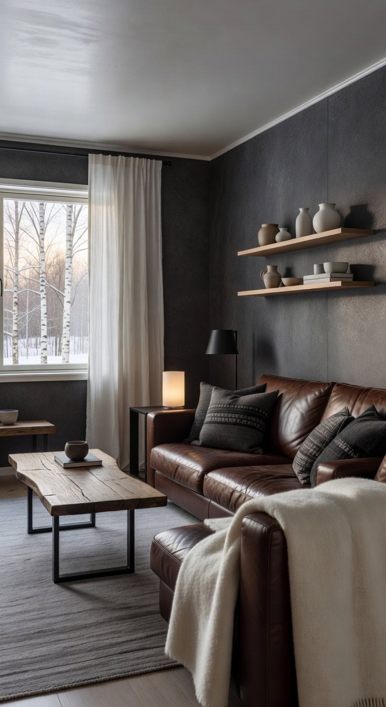 scandinavian cozy neutral textured retreat