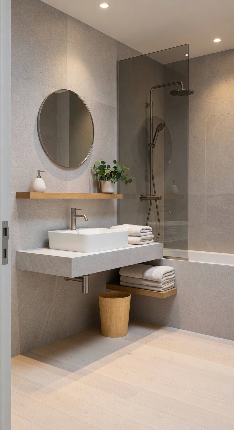 scandinavian light grey spa