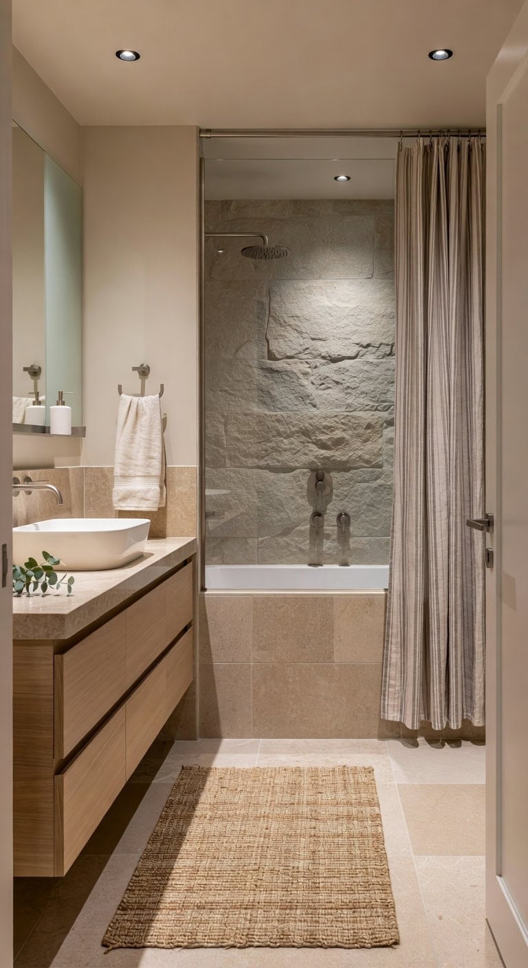 scandinavian stone spa minimalism